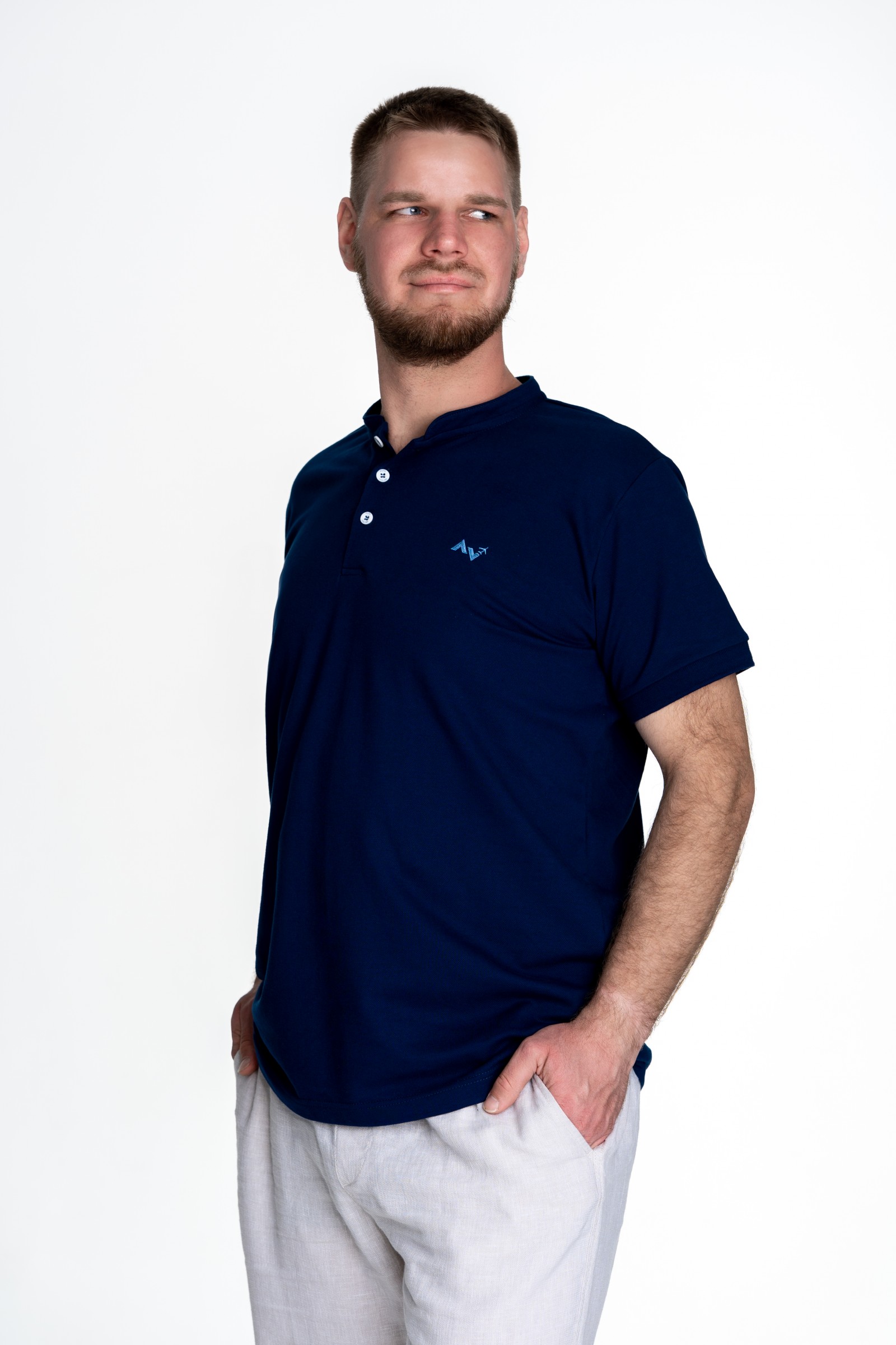 Koszulka polo ze stójką