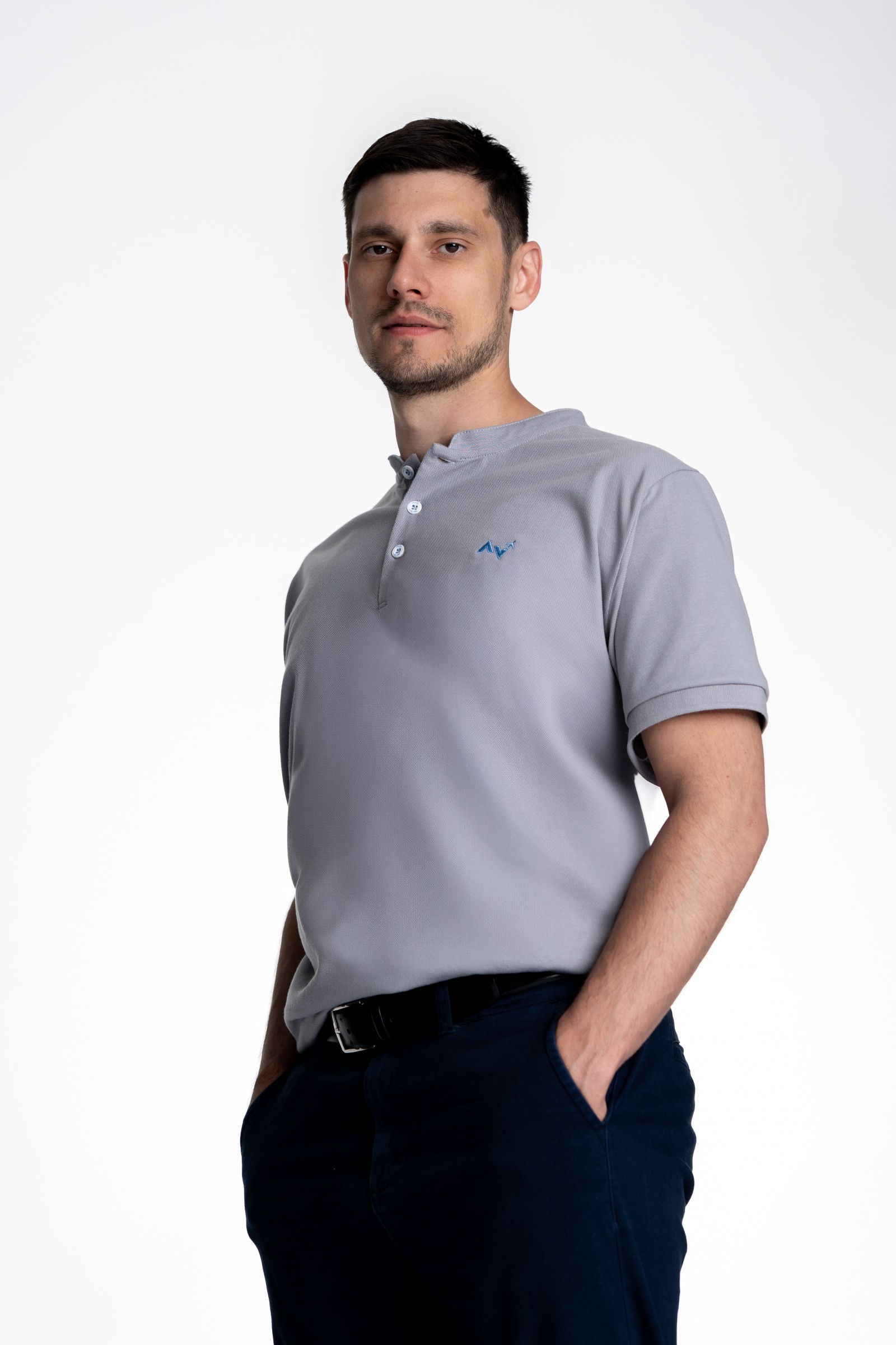 Koszulka polo ze stójką