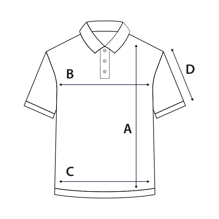 wymiary koszulki polo